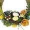 9" Easter Egg, Birds Nest & Wooden Flower Wreath